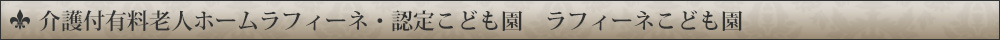 介護付有料老人ホームラフィーネ・ラフィーネこども園